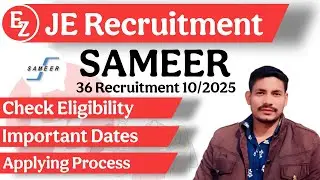 sameer recruitment 2025 notification out for various posts