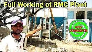 Ready mix concrete plant visit - Civiconcepts
