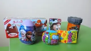 Surprise Egg/Candy: Planes, Frozen, Sticky Zoo, Skylanders