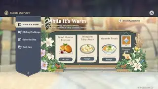 Genshin Impact : While Its Warm Event Day 1 Guide
