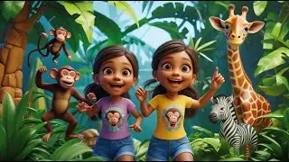 Chunni Munni with the Jungle Party 🌴🎉 Fun Animal Song for Kids | Jungle Adventure Nursery Rhyme
