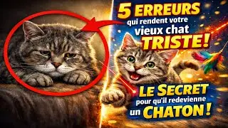 5 ERREURS qui rendent votre vieux chat TRISTE 😿 Le SECRET pour qu'il redevienne un CHATON !