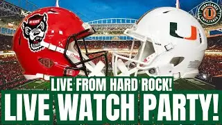 Miami Hurricanes vs. North Carolina State Wolfpack LIVE WATCH PARTY! Live from Hard Rock Stadium!