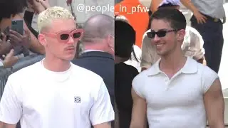 Arón Piper & Manu Ríos [Elite] - Loewe Menswear Spring Summer 2024 fashion show in Paris - 24.06.23