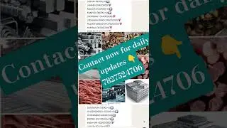 today ingotprice #iron #ingot #scraprate #dailyupdates #howtostartscrapbusiness #recyclingbusiness