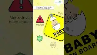 🚦 Baby Moo Baby On Board: Festive Yellow Day, Extra Safe Rides! 💛