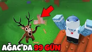 AĞAÇTA 99 GECE HAYATTA KALDIM! İNANILMAZ OP BİR YER – Roblox Ormanda 99 Gece