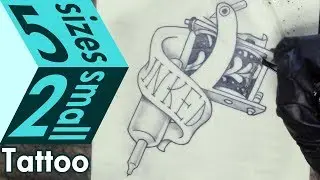 Inked Tattoo Machine - Fake Skin Tattoo Practice Timelapse