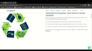 RecyKool : An E-waste Collection App! Deployment over Quine