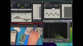 Clipping experiments with oscilloscope and spectrum analyzer, January 2026