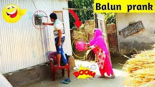 New Viral Balloon Blast Prank on Girls | Funny REACTION with Popping Balloons..