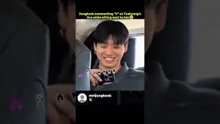 Jungkook commenting 