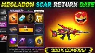 EVO SCAR RETURN || MAGLADON ALPHA SCAE FADED WHEEL || FREE FIRE NEW EVENT || FREE FIRE NEW UPDATED