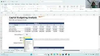Excel EAR,BOND VALUE, CAPITAl BUDGETING