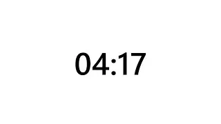 Timer for 4 minutes and 17 seconds
