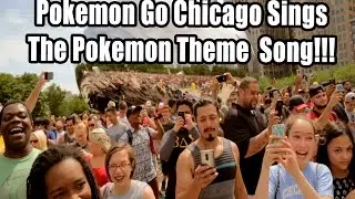 Pokemon Theme Song Singing By The First Chicago Pokemon Go Meetup