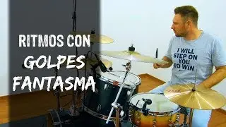 RITMOS de batería con GOLPES FANTASMA - Clases de batería
