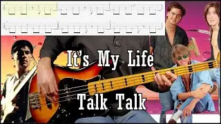Talk Talk - It's my Life (Bass Cover w/Tab & Backing Track)