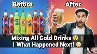 Sab Cold Drinks Ko Mila Diya 😵 | Pepsi + Coke + Fanta Experiment 🥤