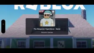 Me and my brother playing the sleepover experience in Roblox 