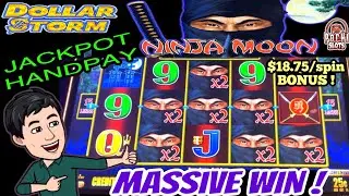 🎰 DOLLAR STORM NINJA MOON 💵 JACKPOT HANDPAY 💰 INCREDIBLE BONUS WIN WITH MULTIPLIERS 👍🏻