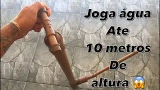 Como fazer uma bomba d’água manual caseira com cano PVC!