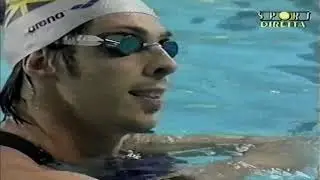 Campionati Italiani vasca corta , Camogli 2002, Brembilla Emiliano oro con primato personale,