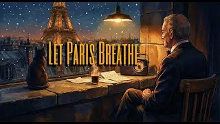 Midnight in Paris: Vintage Jazz Noir, Falling Snow, and a Lonely Radio by the Eiffel Tower