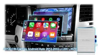 AutuVone Wireless CarPlay Android Auto LVDS Decoder Retrofit kit For Lexus LX570 & LC200 2012-2015