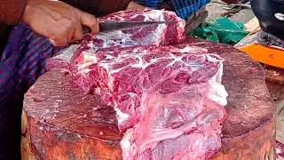 Cow Cutting Skills In Bangladesh. Beef Cutting Full Process By Expert Butcher. Beef Cutting Village