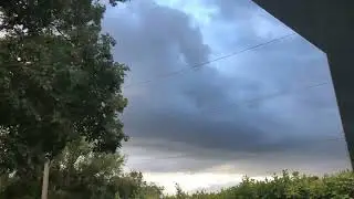 Timelapse of rain clouds over Carman mb August 22