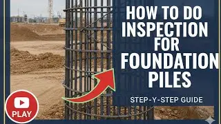 How to do inspection for foundation piles #piling #civilengeenring @ZeeConstructionHub 