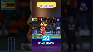 Wow ! Craig Ervine 50 Run Vs Scotland | Zimbawe Vs Scotland Best Batting Craig Ervine 50 Run