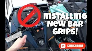 Installing snowmobile handlebar grips- The easy way!