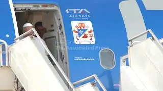 Pope Leo XIV lands in Beirut to continue maiden overseas trip