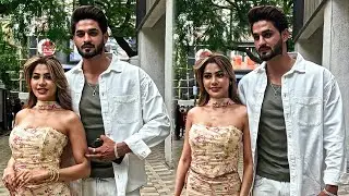 Nikki Tamboli With Boyfriend Arbaz Patel Spotted At T-Series Office In Andheri