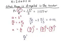 Uncertainty Propagation Worked Example