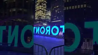 City hall at night ! and the Toronto sign ! #toronto #travel