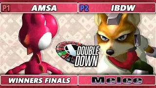 Double Down 2022 Winners Finals - iBDW (Fox) Vs. aMSa (Yoshi) Smash Melee - SSBM