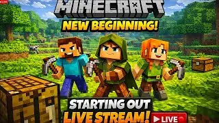 [LIVE] Minecraft | A Fresh Start! New Minecraft World With Friends😎|#minecraft #minecraftlive