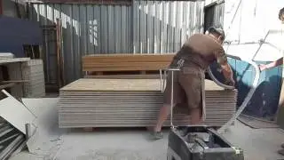 WOODMAN: Spraying with Airmix of large area (93 sheets of OSB) - That&acute;s was easy !!!