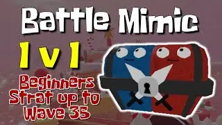 How to GRIND for Battle Mimic (For Beginners) (Wave 1 to Wave 35 only) in Roblox Tower Heroes