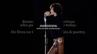 Jim Morrison passed 54 years ago today!#jimmorrison #thedoors #classicrock #musichistory #tribute