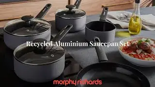 Morphy Richards Recycled Aluminium Saucepan Set  #morphyrichards #loveyourmorphy  #pans #cookware