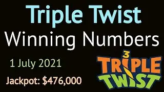 Today Triple Twist Winning Numbers Thursday 1 July 2021. Triple Twist Drawing Results 7/01/2021