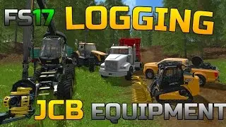 FARMING SIMULATOR 2017 | LOGGING EQUIPMENT | PRODUCING WOOD CHIPS | JCB
