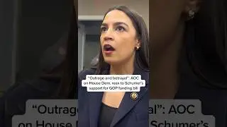 'Outrage and betrayal' AOC on House Dems' reaction to Schumer's support for GOP funding bill