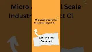 Micro And Small Scale Industries Project Class 12