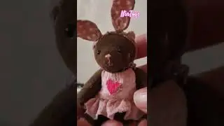Teddy toys Мимимишки на ладошке დათუნიები🧸 #babydonkey #handmade #teddybear