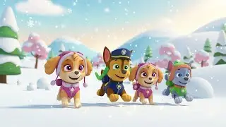 Paw Patrol Pups Built a Snowy Fort | Nursery Rhymes for Kids & Baby Songs